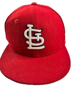 New Era 59FIFTY St Louis Cardinals Cap Mens 6 1/2 Red Official On-Field Fitted - Picture 1 of 8