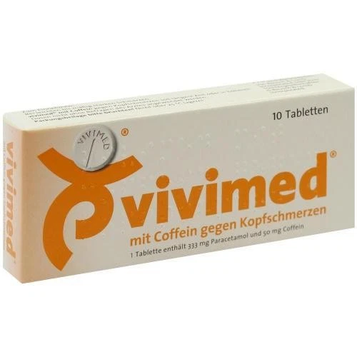 DR. GERHARD MANN CHEM.-PHARM. FABRIK GMBH 3x VIVIMED mit Coffein gegen Kopfschmerzen Tabletten 10 ST PZN 410318