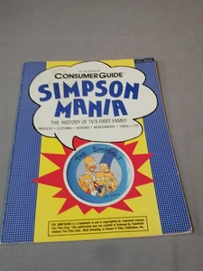 Consumer Guide Simpson Mania History Of TV'S First Family - Simpsons 1990 Book - Picture 1 of 9