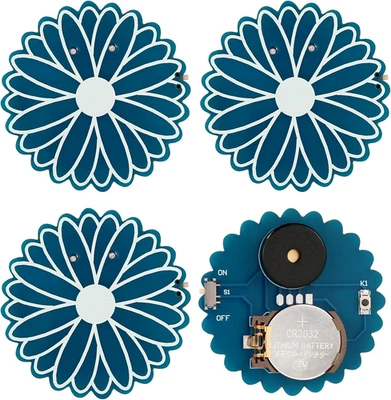 BTFO 3Pcs Cricket Noise Maker Prank Device, 16 Sounds Hidden Prank Noise Maker, Daisy