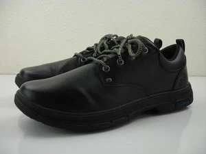Mens 12 M Skechers Segment 2.0 Low Black 204516 Leather Shoes Oxford Memory Foam - Picture 1 of 16