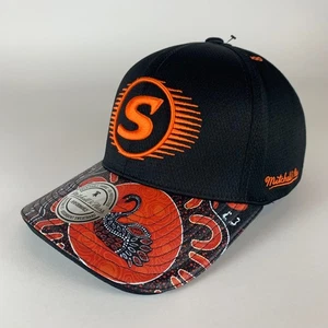 Gorra Perth Scorchers Twenty20 Negra Naranja Mitchell & Ness Snapback Nueva - Imagen 1 de 7