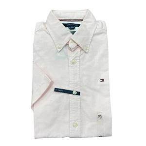 Tommy Hilfiger Men's Regular Fit Stretch Oxford Short Sleeve Button Down Shirt - Picture 1 of 122