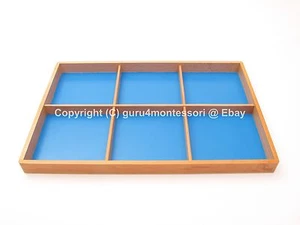 CLEARANCE NEW Montessori Sensorial Material - Blue Tray for Geometric Cards - Picture 1 of 1