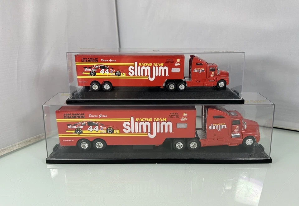 Remolque transportador Nascar Racing Champions #44 Slim Jim 2 piezas, 1:64 y 1:43 Foto 1 de 4