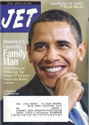 AMERICA'S FAVORITE FAMILY MAN BARACK OBAMA RESTORING THE IMAGE 2009 JET MAGAZINE - Image 1 of 3