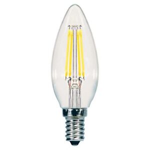 5.5w C11 LED Filament E12 Candelabra base 500Lm 3000K Soft White Dimmable Bulb