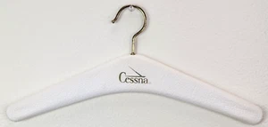 Vintage Cessna Coat Hanger SPA66232-07 Made In Germany Plastic Coated White - Picture 1 of 7