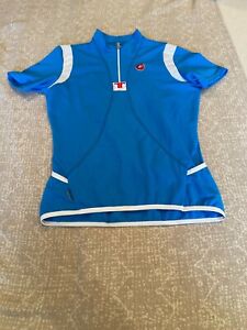 Castelli Essenza Cycling Jersey Blue ProSecco SIZE L For Men's NEW!