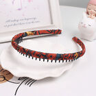 Fashion Korean Style Color Printed Headband With Tooth Women Hair Accessories