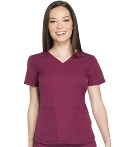 Dickies Womens Scrubs Dynamix V-Neck Top DK730 Choose Colors And Sizes NWT - Picture 1 of 6