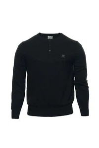 Ruffian for Threads & Heirs schwarzer Henley-Pullover L 60 $ - Bild 1 von 4