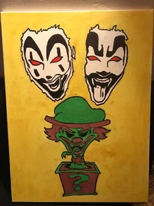 Insane Clown Posse - ICP Rätselkasten Original Ölgemälde - Bild 1 von 3