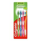 Colgate Medium Toothbrush Premier Clean Remove Stains Medium Bristles Pack of  4