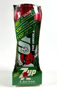 Vintage Munchkin 7up Baby Nurser Bottle Tapered Silicone Nipple Cool Spot 1994 - Picture 1 of 4