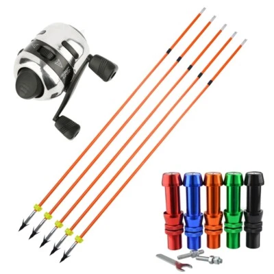 Archery Bowfishing Arrows Fiberglass Compound Bow Fishing Reels Outdoor Hunting - Image 1 of 4