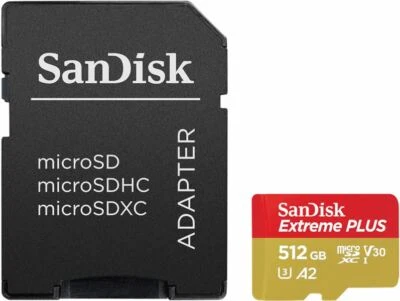 SanDisk  Extreme PLUS 512GB microSDXC UHS-I Memory Card - Image 1 of 3