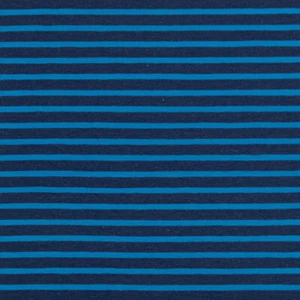 Camiseta deportiva de algodón a rayas azul marino/real (precio=0,5 m) - Imagen 1 de 4