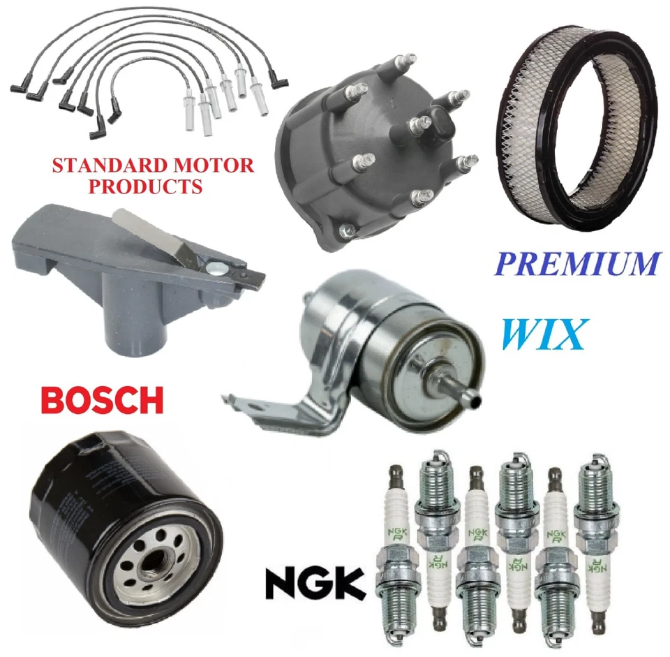Kit de puesta a punto filtros de aceite de aire bujías de cable para Dodge Dakota V6 3,9 L 1992-1993 Foto 1 de 1