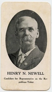 Iowa Representative Henry Newell - Republican Vintage Election Card - Picture 1 of 2