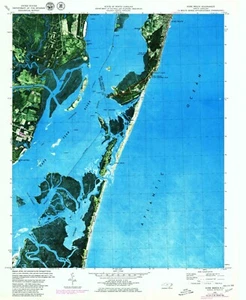 Kure Beach NC Topographic Map 1970 USGS – Premium Matte Print – North Carolina - Picture 1 of 1