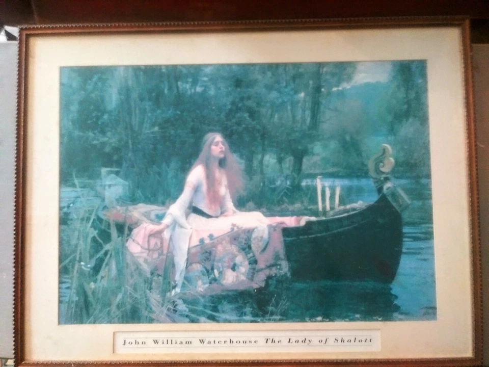 Lady Of Shalott John William Waterhouse 33x24 framed.. - Image 1 of 1