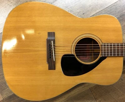 1970 Yamaha FG-140 Red Label Dreadnought Acoustic Guitar with Hardshell Case - Image 1 of 4