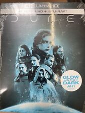 NEW DUNE 4K ULTRA HD BLU RAY WALMART EXCLUSIVE GLOW IN THE DARK STEELBOOK RARE