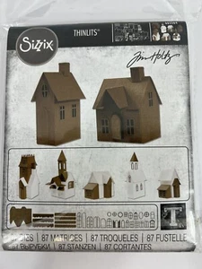 Sizzix Thinlits Village Collection 87pc #665564 Tim Holtz Design Retail $84.99 - Picture 1 of 17