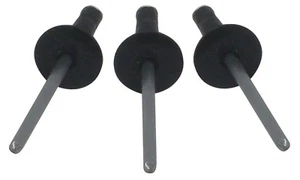 MULTI GRIP 1/8" BLACK Large Head Rivets Pop Rivet 50ct Racing Fasteners IMCA UMP - Bild 1 von 4