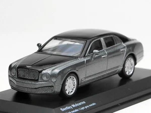 1/64 Kyosho Bentley Mulzanne nero/grigio Hobby Route Ks07043A8 - Foto 1 di 9