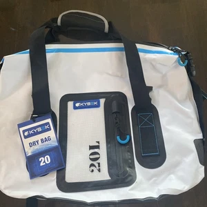 KYSEK Dry 20 Liter wasserdichter Trockentasche - Schwarz Weiß Blau Neu mit Etikett - Bild 1 von 11