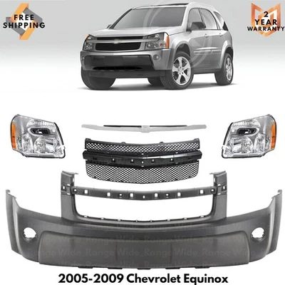 Front Bumper Cover Paintable & Grille Assembly For 2005-2009 Chevrolet Equinox Foto 1 de 4