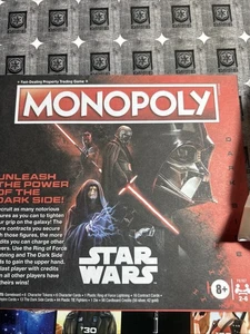 Monopoly Star Wars Dark Side Edition - NEW. NO BOX. PLEASE SEE description. - Picture 1 of 11