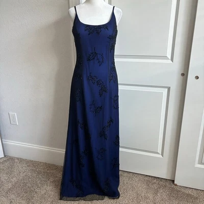 Maxi Vestido De Colección Alyce Designs Capricho Transparente Superposición Baile de graduación Noche Con Cuentas Talla S Foto 1 de 4