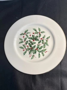 Lenox 10 1/2" Stechpalme Weihnachtsteller - Bild 1 von 5