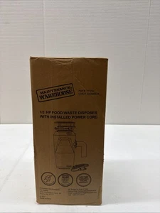 MAINTENANCE WAREHOUSE 1/3 HP GARBAGE DISPOSAL W/ POWER CORD 113774 - Picture 1 of 3