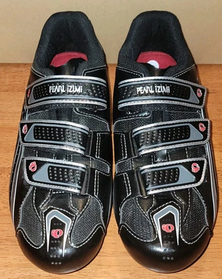 Zapatos de ciclismo de carretera Pearl Izumi Select para hombre talla 10 EE. UU. 43 UE negros/plateados/rojos 5757 Foto 1 de 4