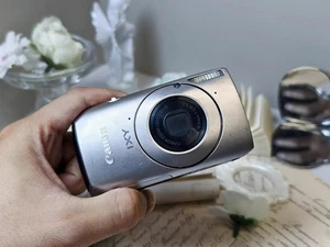 Canon IXUS 300 HS 10.0MP 3.8X Optical Zoom Vintage Digitalkamera - Silber - Bild 1 von 2