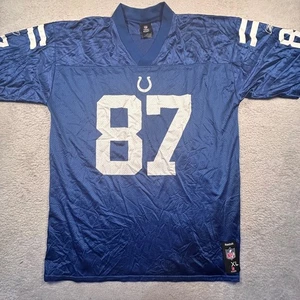 Vintage Y2K Reebok Indianapolis Colts Reggie Wayne 87 NFL Team Jersey XL - Picture 1 of 8
