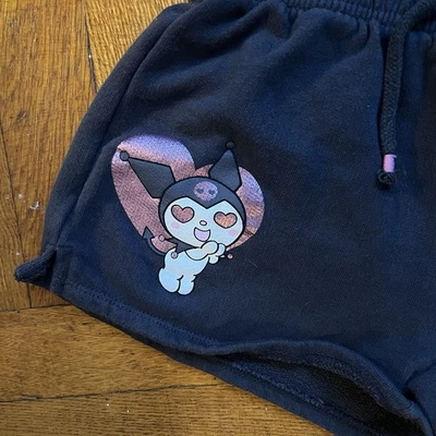 Kuromi Sanrio Zara Shorts Girls Size 11-12 Kawaii Juniors Anime Pink Black - Image 1 of 4