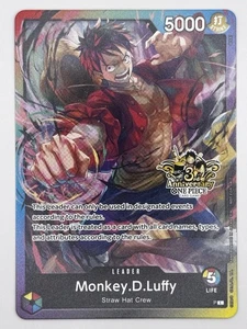 Monkey.D.Luffy Leader 3er Aniversario Estampado Promo Casi Como Nuevo - Imagen 1 de 2