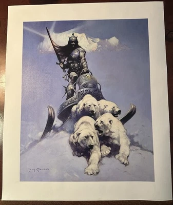 Impresión Giclee Frank Frazetta Silver Warrior Foto 1 de 3