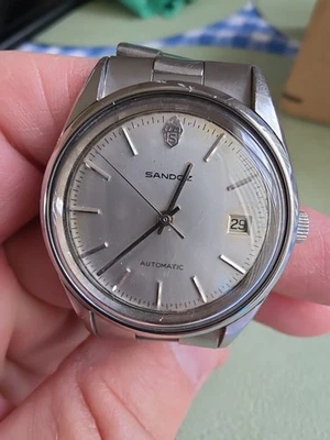 Sandoz Men's Automatic 35m 25j Watch Working Rare Stainless Steel - Image 1 of 4