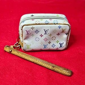 Louis Vuitton Truth Wapiti Monograma Accesorio Bolsa Blanco M58033 Auténtico - Imagen 1 de 12