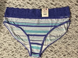 Mutandine hipster viola Secret Treasures rayon e pizzo taglia 3XL - Foto 1 di 9