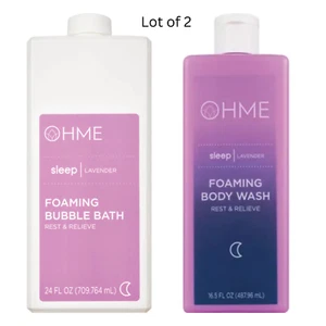 Ohme Sleep Lavendel Schaum Schaumbad & Schaum Duschgel Ruhe und Entlastung SET - Bild 1 von 3