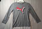 Puma Men's Tee Shirt  Dark Charcoal Gray Short Sleeves Size M (10-12)