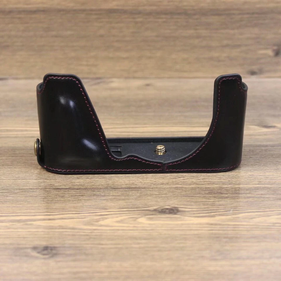 Medio estuche protector de cámara de cuero agarre para Leica CL 19301 Foto 1 de 1