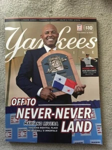 NY YANKEES STADIO MARIANO RIVERA HALL OF FAME PROGRAMMA HOF 2019 RIVISTA - Foto 1 di 3